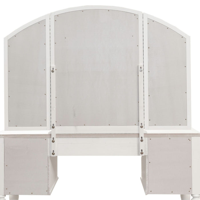 Summer House Vanity Mirror in Oyster White - Furniture 4 Less (Jacksonville, NC)