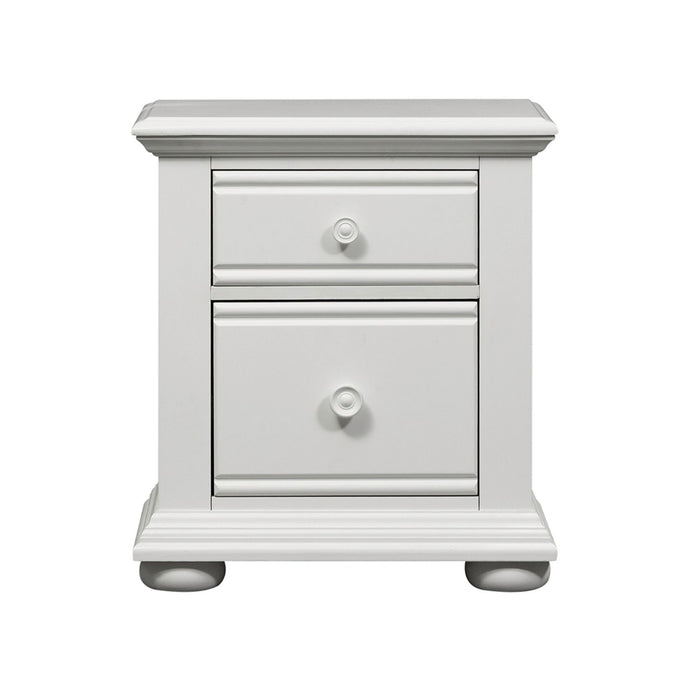 Summer House 2 Drawer Nightstand in Oyster White - Furniture 4 Less (Jacksonville, NC)