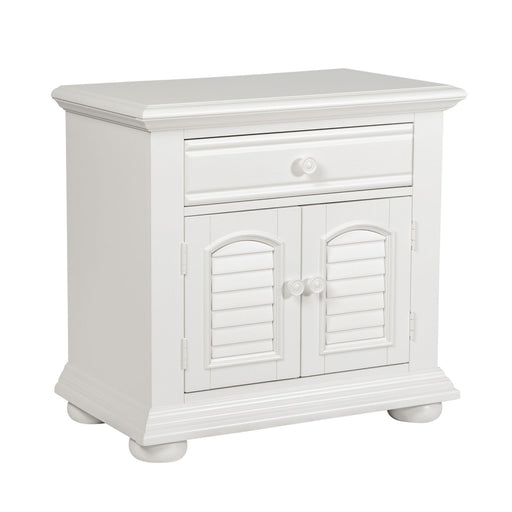 Summer House 1 Drawer Nightstand in Oyster White - Furniture 4 Less (Jacksonville, NC)