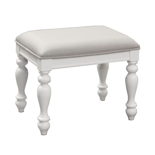 Summer House I Vanity Stool in Oyster White - Furniture 4 Less (Jacksonville, NC)