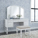Summer House I Vanity Stool in Oyster White - Furniture 4 Less (Jacksonville, NC)