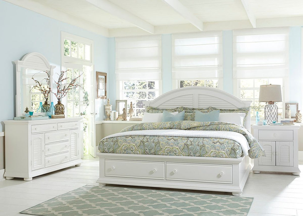 Liberty Furniture Summer House 5 Drawer Dresser in Oyster White - Furniture 4 Less (Jacksonville, NC)