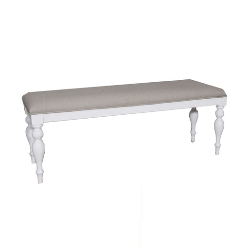 Summer House Bench in Oyster White - Furniture 4 Less (Jacksonville, NC)