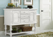 Liberty Furniture Summer House Server in Oyster White - Furniture 4 Less (Jacksonville, NC)
