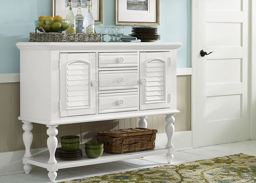 Liberty Furniture Summer House Server in Oyster White - Furniture 4 Less (Jacksonville, NC)