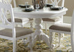 Liberty Furniture Summer House Round Pedestal Table in Oyster White 607-4254 - Furniture 4 Less (Jacksonville, NC)