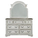 Magnolia Manor Uph Sleigh Bed, Dresser & Mirror, Night Stand image