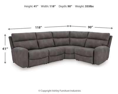 Next-Gen DuraPella Power Reclining Sectional - Furniture 4 Less (Jacksonville, NC)