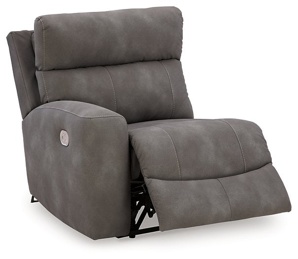 Next-Gen DuraPella Power Reclining Sectional Loveseat with Console - Furniture 4 Less (Jacksonville, NC)