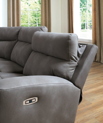 Next-Gen DuraPella Power Reclining Sectional - Furniture 4 Less (Jacksonville, NC)