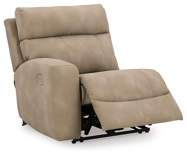 Next-Gen DuraPella Power Reclining Sectional Loveseat with Console - Furniture 4 Less (Jacksonville, NC)