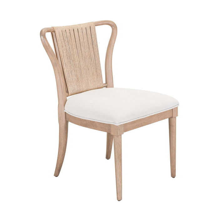Sheridan Pointe Shaped Corded Back Side Chair (RTA) - Furniture 4 Less (Jacksonville, NC)