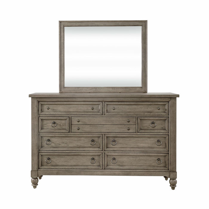 Americana Farmhouse Dresser & Mirror - Furniture 4 Less (Jacksonville, NC)