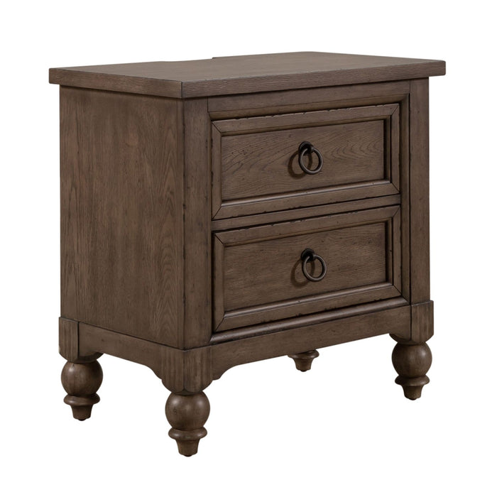 Americana Farmhouse King Shelter Bed, Dresser & Mirror, Night Stand - Furniture 4 Less (Jacksonville, NC)