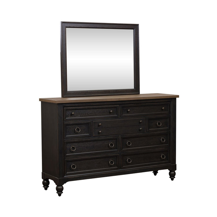 Americana Farmhouse Opt Dresser & Mirror - Furniture 4 Less (Jacksonville, NC)