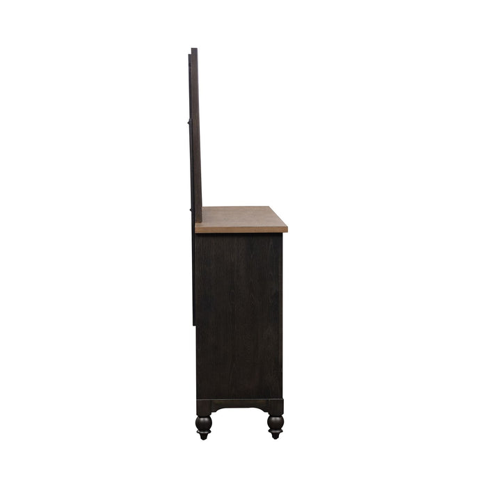 Americana Farmhouse Opt Dresser & Mirror - Furniture 4 Less (Jacksonville, NC)