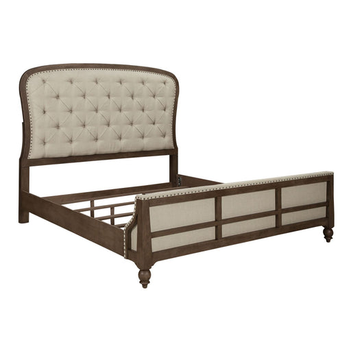 Americana Farmhouse Queen Shelter Bed, Dresser & Mirror - Furniture 4 Less (Jacksonville, NC)