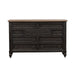 Americana Farmhouse 9 Drawer Dresser in Black - Furniture 4 Less (Jacksonville, NC)