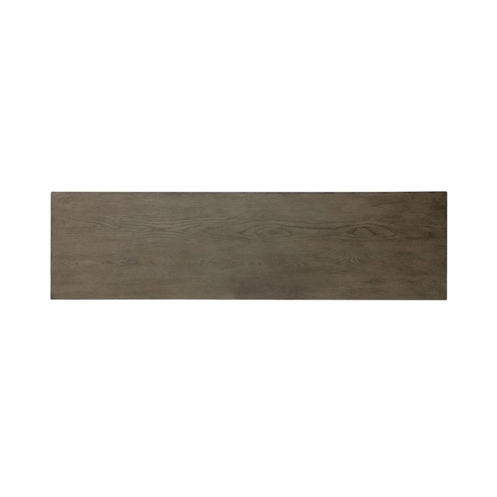 Americana Farmhouse 9 Drawer Dresser in Dusty Taupe and Black - Furniture 4 Less (Jacksonville, NC)