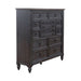 Americana Farmhouse 12 Drawer Chesser in Black - Furniture 4 Less (Jacksonville, NC)