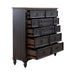 Liberty Furniture Americana Farmhouse 12 Drawer Chesser in Black - Furniture 4 Less (Jacksonville, NC)