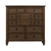 Americana Farmhouse 12 Drawer Chesser in Dusty Taupe and Black - Furniture 4 Less (Jacksonville, NC)