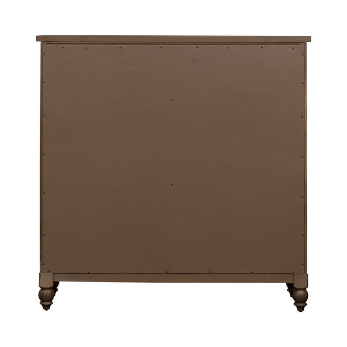 Americana Farmhouse 12 Drawer Chesser in Dusty Taupe and Black - Furniture 4 Less (Jacksonville, NC)