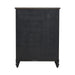 Americana Farmhouse 5 Drawer Chest in Black - Furniture 4 Less (Jacksonville, NC)