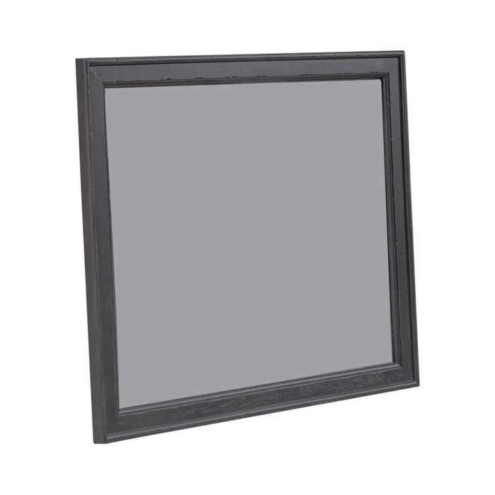 Americana Farmhouse Landscape Mirror in Black - Furniture 4 Less (Jacksonville, NC)