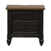 Americana Farmhouse 2 Drawer Nightstand in Black - Furniture 4 Less (Jacksonville, NC)