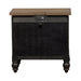 Americana Farmhouse 2 Drawer Nightstand in Black - Furniture 4 Less (Jacksonville, NC)