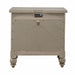 Americana Farmhouse 2 Drawer Nightstand in Dusty Taupe and Black - Furniture 4 Less (Jacksonville, NC)