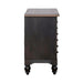 Americana Farmhouse 6 Drawer Bedside Chest in Black - Furniture 4 Less (Jacksonville, NC)
