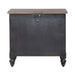 Americana Farmhouse 6 Drawer Bedside Chest in Black - Furniture 4 Less (Jacksonville, NC)