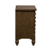 Americana Farmhouse 6 Drawer Bedside Chest in Dusty Taupe and Black - Furniture 4 Less (Jacksonville, NC)