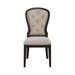 Americana Farmhouse Uph Tufted Back Side Chair - Black - Furniture 4 Less (Jacksonville, NC)