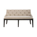 Liberty Furniture Americana Farmhouse Uph Shelter Dining Bench in Dusty Taupe & Black image