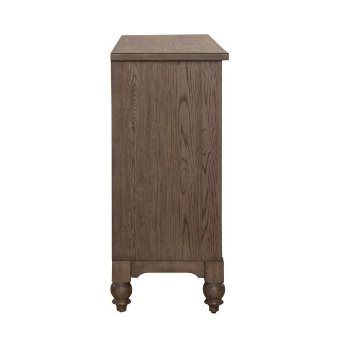 Americana Farmhouse Buffet in Dusty Taupe - Furniture 4 Less (Jacksonville, NC)