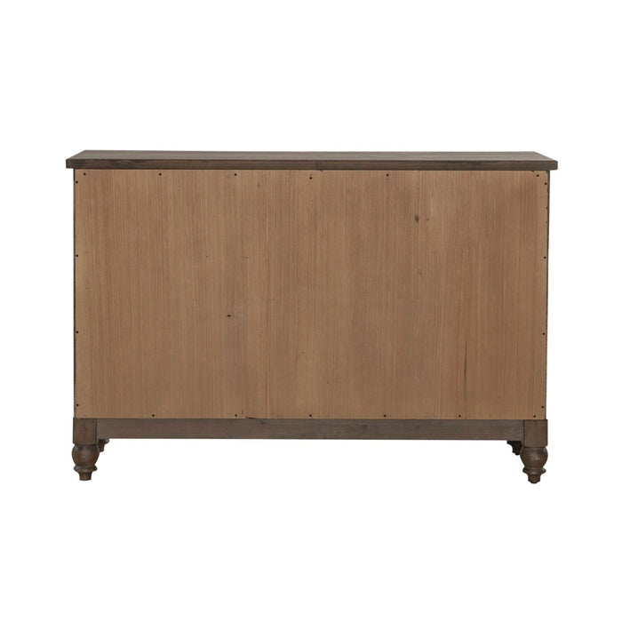 Americana Farmhouse Buffet in Dusty Taupe - Furniture 4 Less (Jacksonville, NC)
