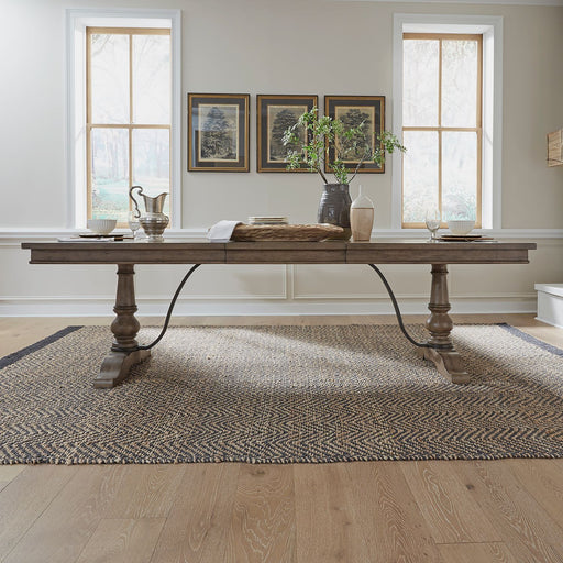 Americana Farmhouse Trestle Table Set image