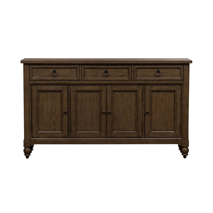 Americana Farmhouse Hall Buffet in Dusty Taupe - Furniture 4 Less (Jacksonville, NC)
