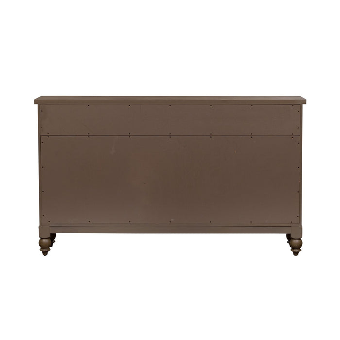 Americana Farmhouse Hall Buffet in Dusty Taupe - Furniture 4 Less (Jacksonville, NC)