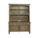 Liberty Furniture Americana Farmhouse Credenza & Hutch in Dusty Taupe - Furniture 4 Less (Jacksonville, NC)