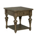 Americana Farmhouse End Table in Dusty Taupe - Furniture 4 Less (Jacksonville, NC)