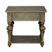Americana Farmhouse End Table in Dusty Taupe - Furniture 4 Less (Jacksonville, NC)