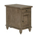 Americana Farmhouse Chair Side Table in Dusty Taupe - Furniture 4 Less (Jacksonville, NC)
