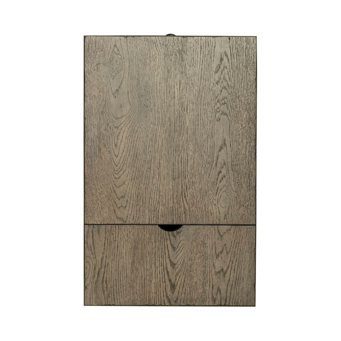 Americana Farmhouse Chair Side Table in Dusty Taupe - Furniture 4 Less (Jacksonville, NC)