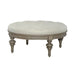 Americana Farmhouse Round Cocktail Ottoman in Dusty Taupe - Furniture 4 Less (Jacksonville, NC)