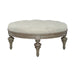 Liberty Furniture Americana Farmhouse Round Cocktail Ottoman in Dusty Taupe - Furniture 4 Less (Jacksonville, NC)