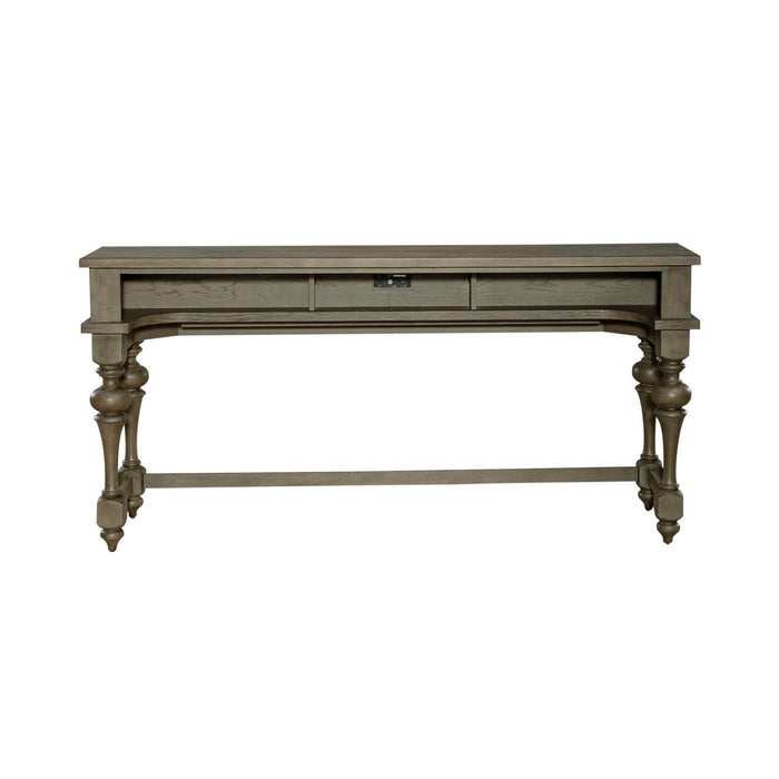 Americana Farmhouse Console Bar Table in Dusty Taupe - Furniture 4 Less (Jacksonville, NC)